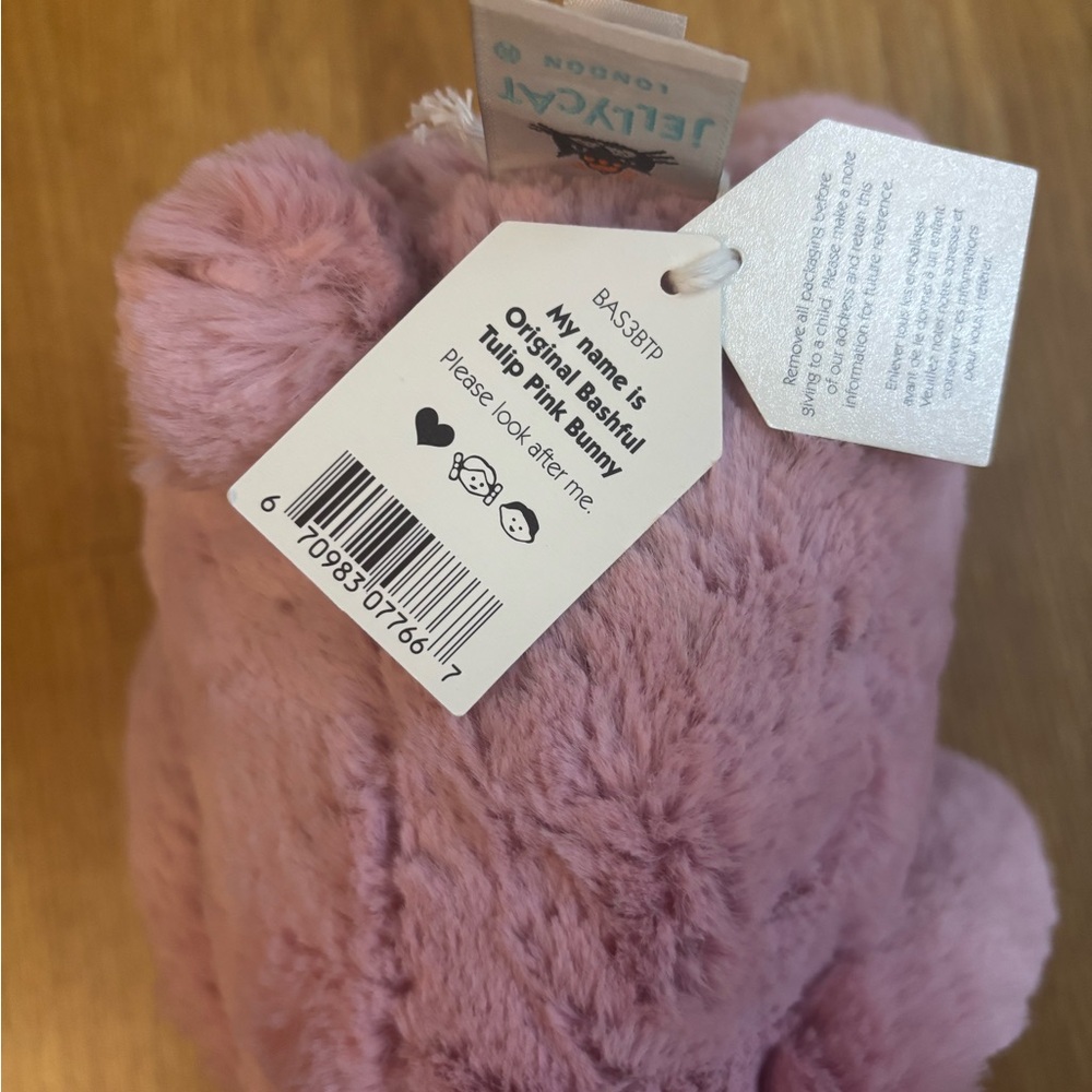Jellycat Bashful Tulip Pink Bunny –New with Dust Bag - Picture 5 of 5